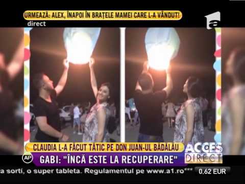 Claudia Pătrăşcanu şi logodnicul ei, Gabi Bădălău, au devenit părinţi