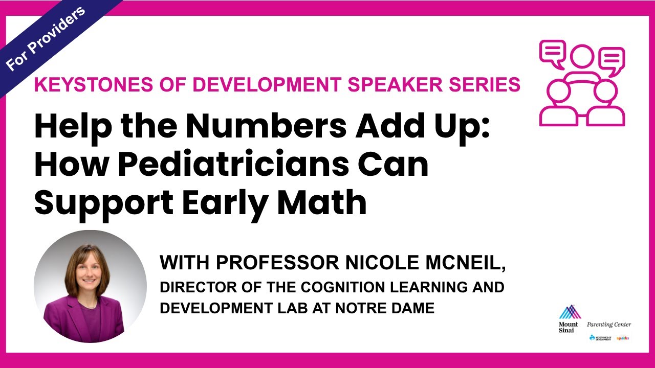 Help the Numbers Add Up webinar with Dr. Nicole McNeil