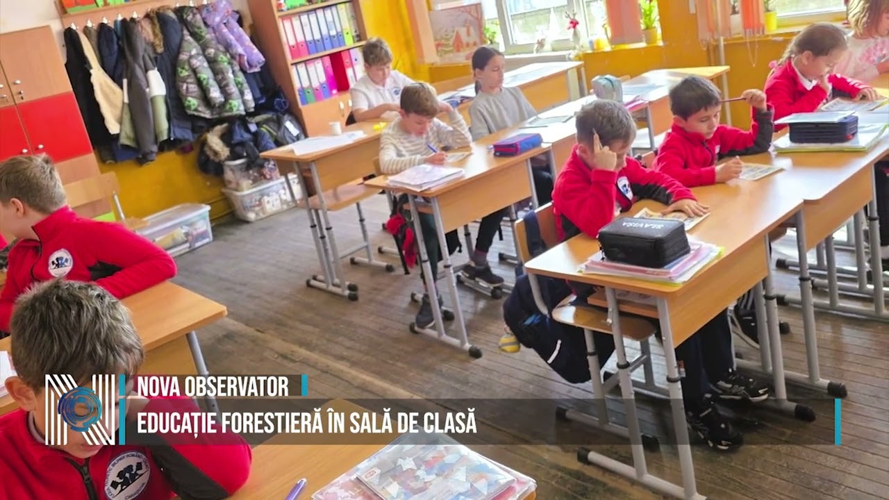 Educație forestieră în sală de clasă
