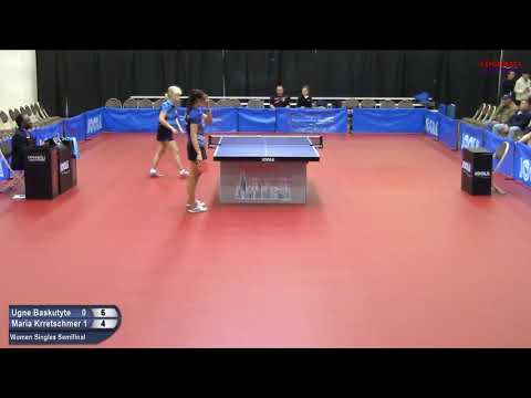 Ugne Baskutyte vs Maria Kretschmer - Women Singles Semifinal