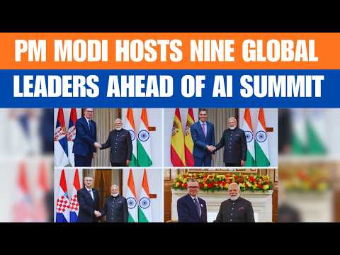 PM Modi Holds Nine Bilateral Talks Ahead Of India AI Impact Summit 2026 | News9