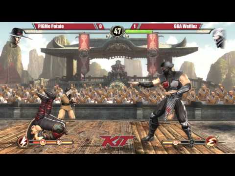 MK9 @ KIT15 - PIGme Potato (Kung Lao) vs GGA Wafflez (Smoke) [720p/60fps]