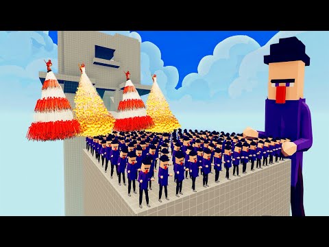 100x WITCH + 1x GIANT vs 4x EVERY GOD   Totally Accurate Battle Simulator TABS