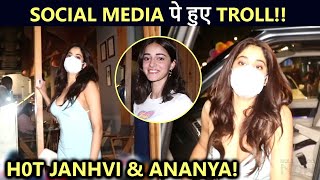 Janhvi Kapoor Insulted For Wearing Backless Gown For Dinner Outing With Ananya Panday