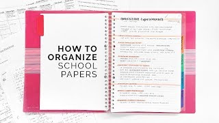 how to organize papers for school 📚 tips for staying organized!
