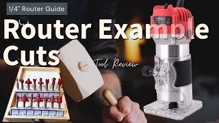 Trimmer Router & 15 Router Bits Cutter. FULLY DETAILED Example Cuts