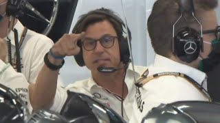 Toto Wolff Reaction after Lewis overtakes Max verstappen Brazil Gp 2021 #shorts