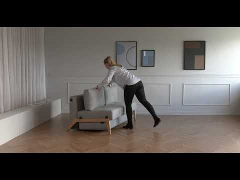 Innovation Cubed 140 wood sofa bed | Kanapéágy fa lábbal