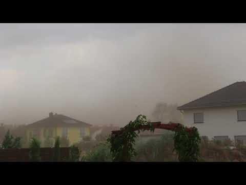 Sandsturm über Neudorf bei Riesa