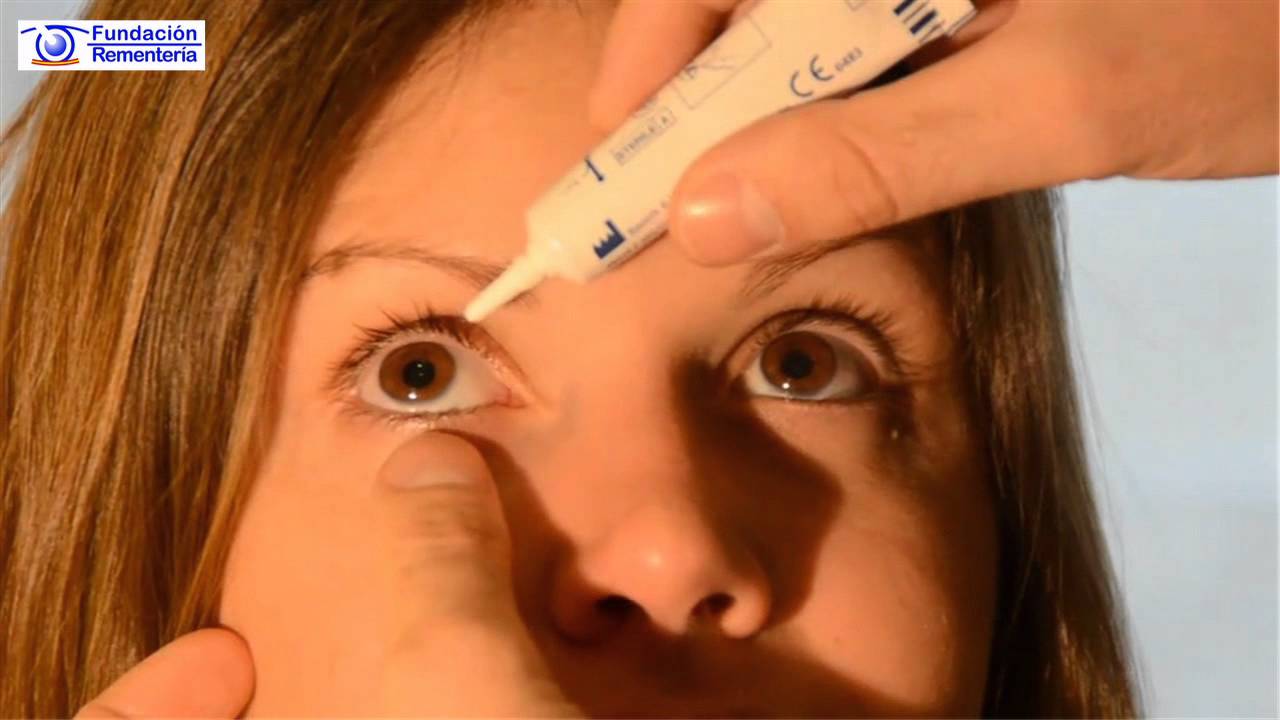 Como ponerse una pomada en el ojo | Fundación Rementería