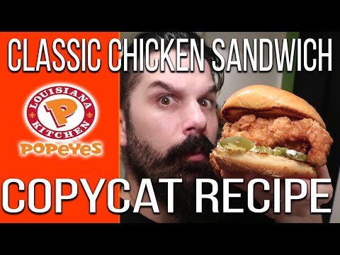 Popeyes Classic Chicken Sandwich DIY Recipe!