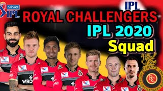 Vivo IPL 2020 Royal Challengers Bangalore Squad for IPL 2020 | RCB Probable Squad in IPL 2020
