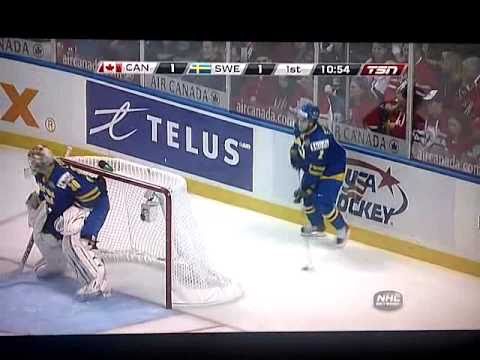 Foligno finishes shift with a nice hit. CAN/SWE 12/31/10