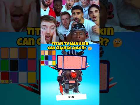 TITAN TV MAN SKIN CAN CHANGE COLOR❓ Stumble Guys X Skibidi Toilet 🚽