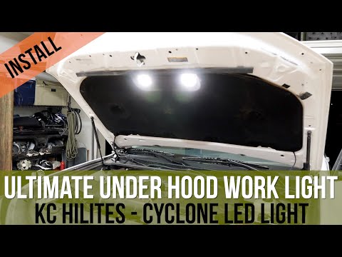 Ultimate Under Hood Work Light on 5th Gen Toyota 4Runner - KC HiLites Cyclone LED Light