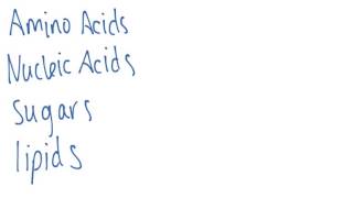 First Organic Molecules (worked example)