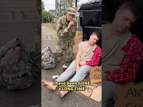 Soldier returns home early from deployment to surprise his homeless brother ❤️