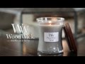 Woodwick Bougie parfumée Ellipse Vanille &amp; Sel de mer