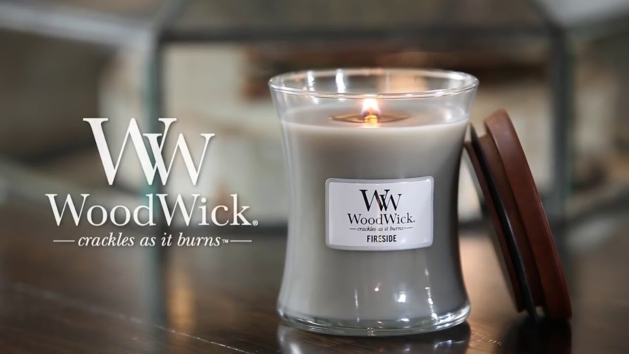 Woodwick Duftkerze Fireside Medium Jar
