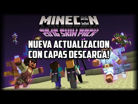 Minecraft PE 0.15.9 - NUEVA ACTUALIZACION CON CAPAS! - Minecon 2016 Video
