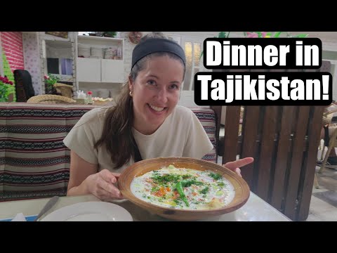 traditional qurutob in Tajikistan | q&a of Samarkand to Panjakent border crossing