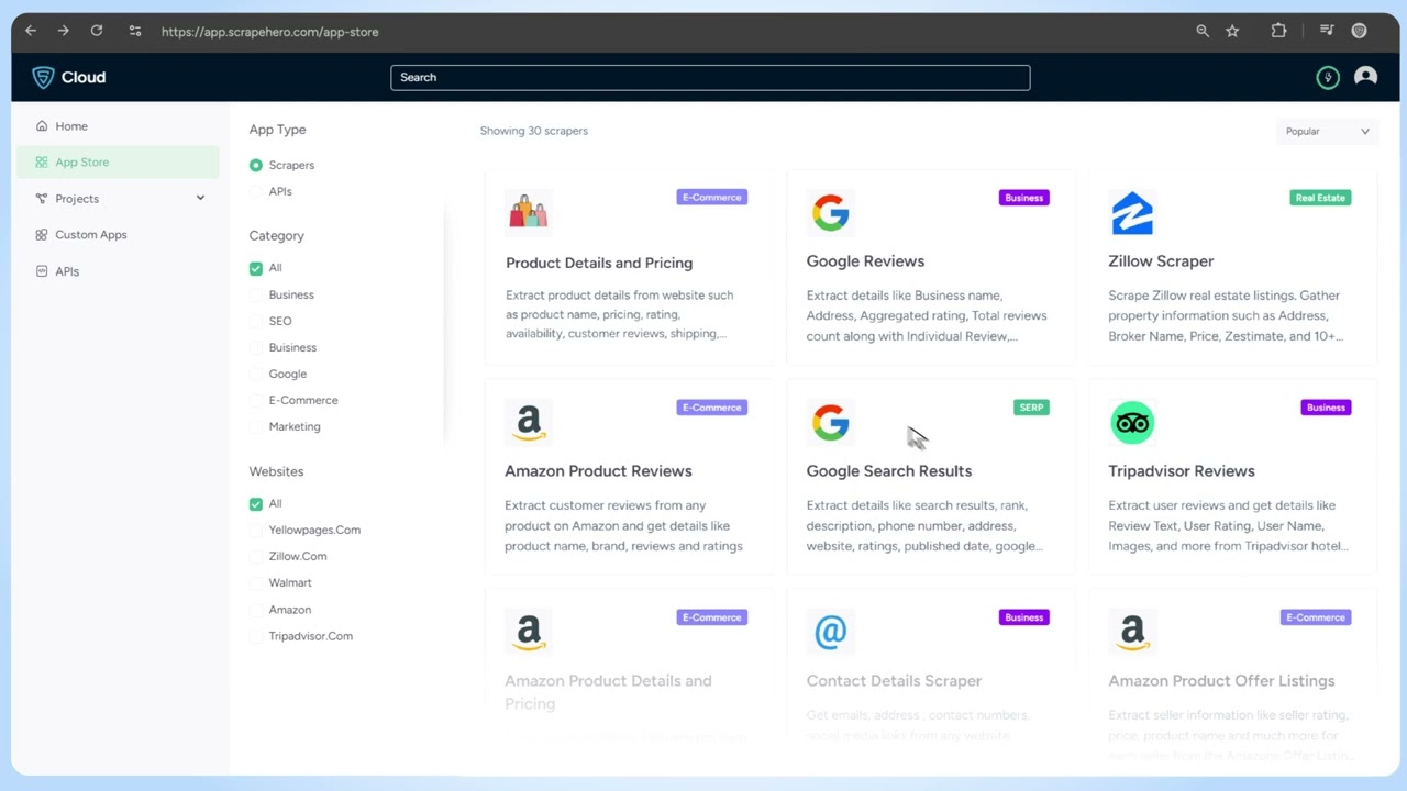 Coding is Optional: Meet ScrapeHero Cloud, the Best Web Scraping Tool