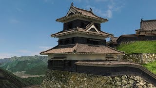 津和野城　空撮動画