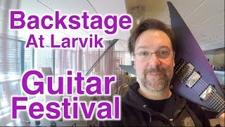 Backstage At The Larvik Guitar Festival In Norway