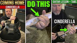 EXACTLY how to play COMING HOME Guitar Solo by CINDERELLA + Guitar Lesson + Tabs