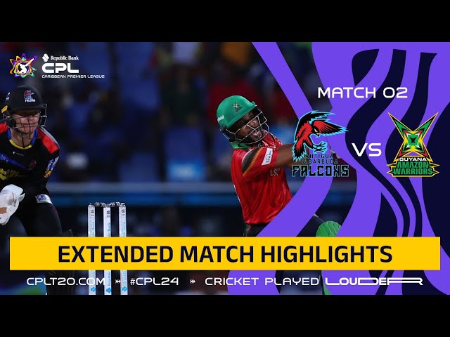 Extended Highlights | Antigua and Barbuda Falcons vs. Guyana Amazon Warriors | CPL 2024