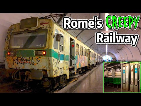 ⁴ᴷ⁶⁰ Rome's Creepy Railway - Exploring in 2025