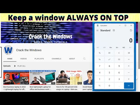 How To Keep a Window Always On Top in Windows 11 / Microsoft Powertoys / Make a window on top