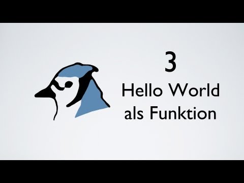 Einführung in Java mit BlueJ - Kapitel 3: Hello World als Funktion und eigene Dokumentation