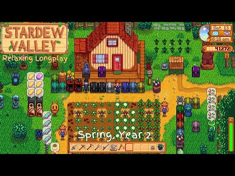 Stardew Valley | Spring Year 2 | Relaxing Longplay | A New Year Begins | Retro Vibes | No Commentary