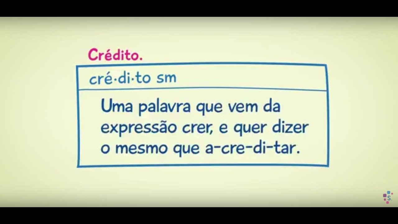 Entenda o que é crédito em dois minutos