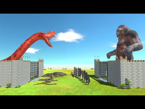 King Titanoboa vs King Goro - Animal Revolt Battle Simulator