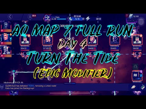 Full AQ MAP 7 Run - Turn The Tide Epic Modifier - Freezer Burn/Dismay! - Marvel Contest of Champions