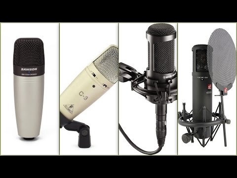 Project studio microphone comparison tests.AT2035, C01, C-3, sE2200aIIMP