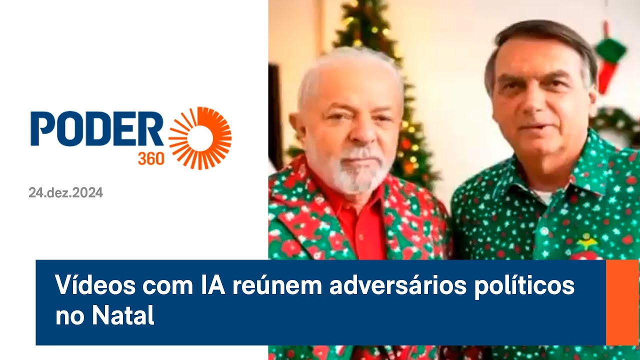Vídeos com IA reúnem adversários políticos no Natal