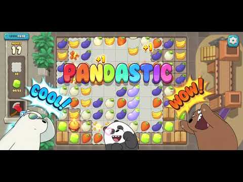 We Bare Bears Match3 Repairs Level 1510 - No Boosters