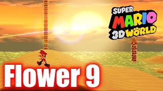 Super Mario 3D World - World Flower 9 - Towering Sunshine Seaside - All Stars Gameplay Walkthrough