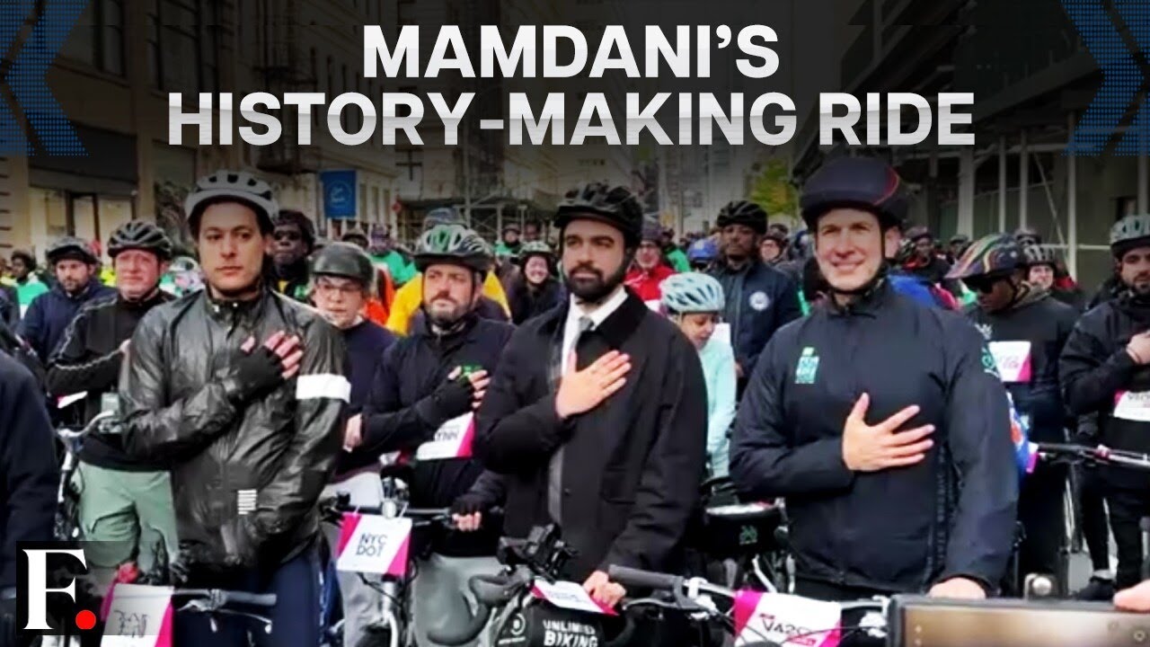 Zohran Mamdani Makes History at New York’s Five Boro Bike Tour | FP Video