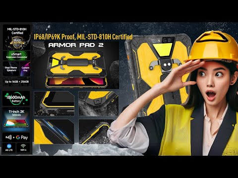 Ulefone Armor Pad 2 4G,The Ultimate Rugged & Desirable Tablet with 2K Display & 48MP Camera