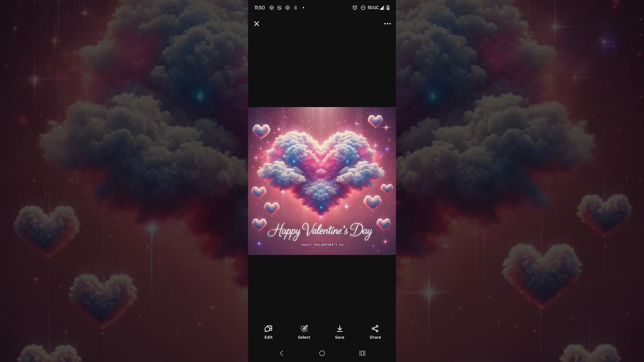 AI-Generated Valentine's Day Card – Love in the Clouds! ☁️💖