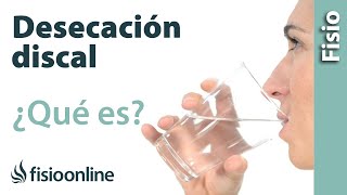 Signos de deshidratación o desecación discal - ¿Qué es