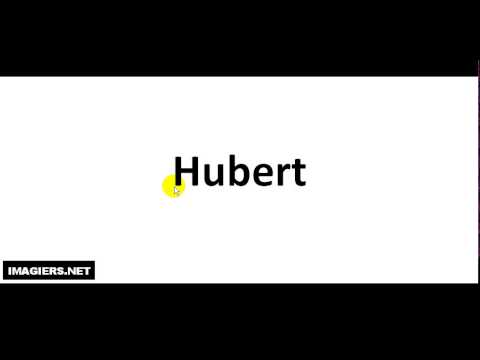 How To Pronounce French Family Name # Hubert