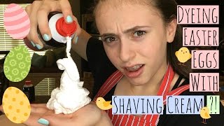 How To Dye Easter Eggs With Shaving Cream// EASY and FUN!!