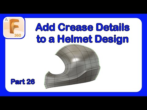 Fusion 360 Form Mastery - Part 26 - How to Add Complex Details to a Helmet #Fusion360 #Design