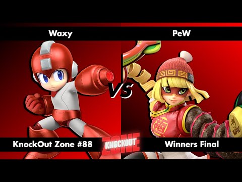 KnockOut Zone #88 - SSBU Winners Final - Waxy (Mega Man) vs PeW (Min Min)
