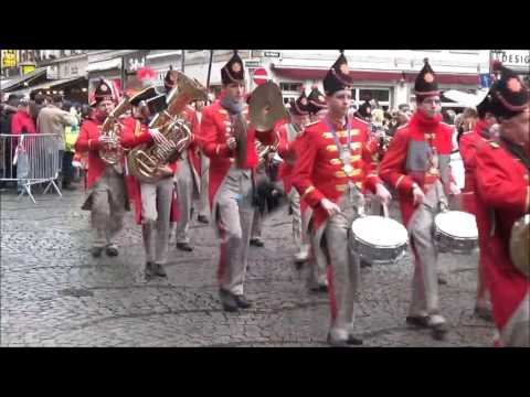 2017 0219 Biwak Prinzengarde   Ein  und Ausmarsch der Garden YT
